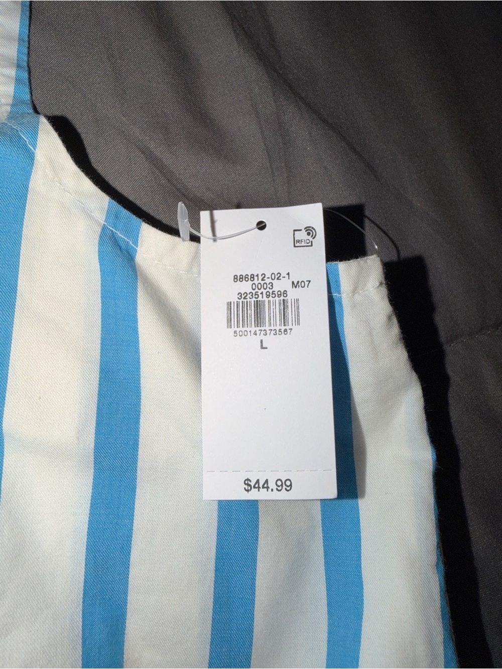 Old Navy Blue and White Striped Mini Sundress - Picture 3 of 4